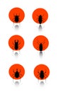 ÃÂ°nsect icon set Royalty Free Stock Photo