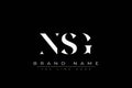 NSG abstract letter logo design Royalty Free Stock Photo