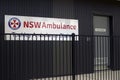 NSW Ambulance sign Royalty Free Stock Photo