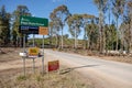 Bogo State Forest and Sugar Pines Wallk closed due to severe fire damage after summer bushfires Royalty Free Stock Photo
