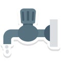 Tap Isolated Vector Icon for Construction Royalty Free Stock Photo