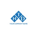 NTD letter logo design on white background. NTD creative initials letter logo concept. NTD letter design Royalty Free Stock Photo