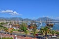 Interesting original Turkish streets and houses in the city of Alanya