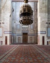 Nterior shot of Al Rifaii Mosque Royal Mosque with big iron ch