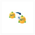 NTF resale flat icon Royalty Free Stock Photo