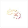 NTF resale gradient icon Royalty Free Stock Photo