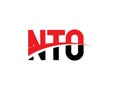 NTO Letter Initial Logo Design Vector Illustration Royalty Free Stock Photo