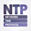 NTP - Network Time Protocol acronym Royalty Free Stock Photo