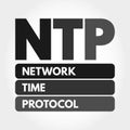 NTP - Network Time Protocol acronym Royalty Free Stock Photo