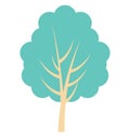 Tree, Forest Color Isolated Vector Icon Royalty Free Stock Photo