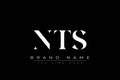 NTS abstract letter logo design Royalty Free Stock Photo