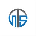 NTS Letter monogram Initial Logo Design Template Vector Illustration. NTS elegant and Professional icon design Royalty Free Stock Photo