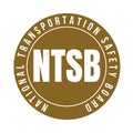 NTSB, national transportation safety board symbol icon Royalty Free Stock Photo