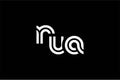 NUA Creative Unique Modern Letter Logo Design. Elegant Monogram Logo Design with Decorative Elements and Typography Royalty Free Stock Photo