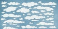 Nuages blancs dans le ciel bleu,banner