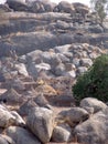 Nuba village, Africa Royalty Free Stock Photo