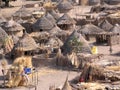 Nuba village, Africa Royalty Free Stock Photo