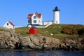 Nubble Lighthouse, one of Maine's most famous,York Beach, September,2014