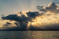Nubes en el mar Royalty Free Stock Photo