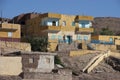 Nubian Homes, Aswan Egypt, Nile River Travel Royalty Free Stock Photo