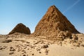 Nubian Pyramids in the Sudan - Nuri Royalty Free Stock Photo