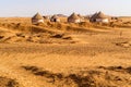 Nubian village in Sudan Royalty Free Stock Photo