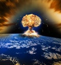 Nuclear Atomic War Royalty Free Stock Photo