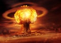 Nuclear Bomb Detonation Royalty Free Stock Photo