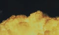 Nuclear Bomb Explosion - Mushroom Cloud.Nuclear explosion image. Royalty Free Stock Photo