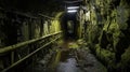 Nuclear bunker entrance hidden underground