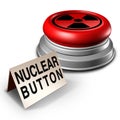 Nuclear Button Danger Symbol Royalty Free Stock Photo