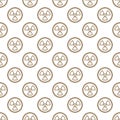 Nuclear concept vector Seamless Pattern with round Radiation line sign Royalty Free Stock Photo