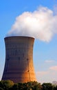 Nuclear cooling tower Royalty Free Stock Photo