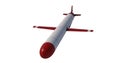 Nuclear Cruise missile. 3D render Royalty Free Stock Photo