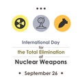 Nuclear elimination day Royalty Free Stock Photo