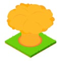 Nuclear explosion icon, isometric style Royalty Free Stock Photo