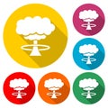 Nuclear explosion mushroom cloud - Illustration Royalty Free Stock Photo