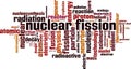 Nuclear fission word cloud Royalty Free Stock Photo