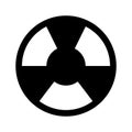 Nuclear icon line isolated on white background. Black flat thin icon on modern outline style. Linear symbol and editable stroke. Royalty Free Stock Photo