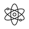 Nuclear icon vector image. Royalty Free Stock Photo