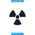 Nuclear Icon Vector Logo Design Template. Royalty Free Stock Photo