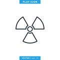 Nuclear Icon Vector Logo Design Template. Royalty Free Stock Photo