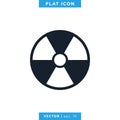 Nuclear Icon Vector Logo Design Template. Royalty Free Stock Photo