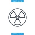 Nuclear Icon Vector Logo Design Template. Royalty Free Stock Photo