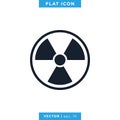 Nuclear Icon Vector Logo Design Template. Royalty Free Stock Photo