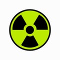 Nuclear icon on a white background