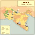 Nuclear Plant Map Of India