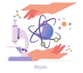 Nuclear Power. Flat Vector Illustration Royalty Free Stock Photo