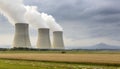 nuclear power plant cooling towers Royalty Free Stock Photo