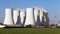 Nuclear power plant, cooling towers - Slovakia Royalty Free Stock Photo